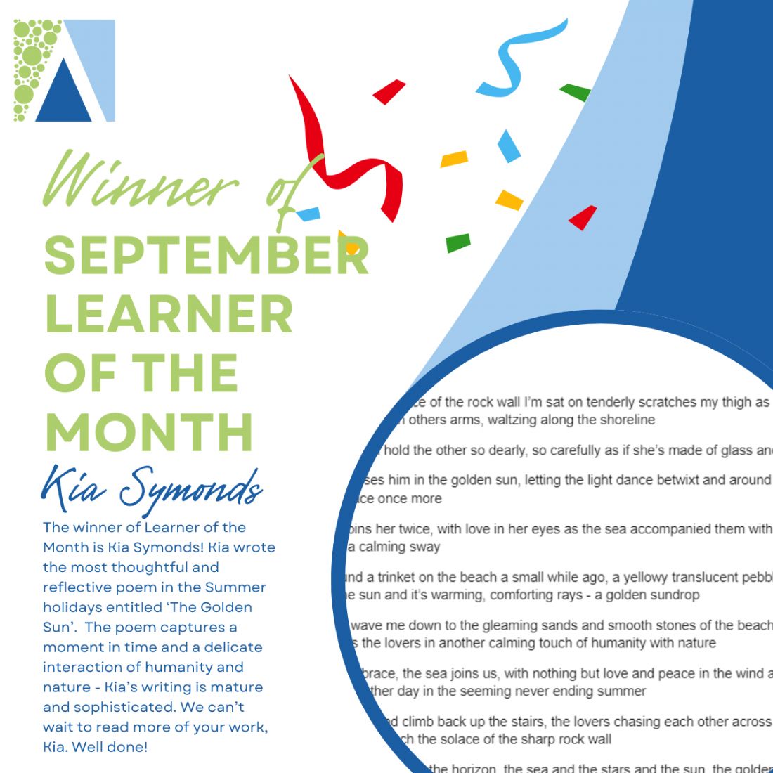 Learner of the Month - September 2024